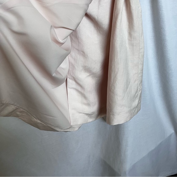 Club Monaco Light Pink Linen Blend Wrap Around Dress.  Size 8 - Picture 7 of 16